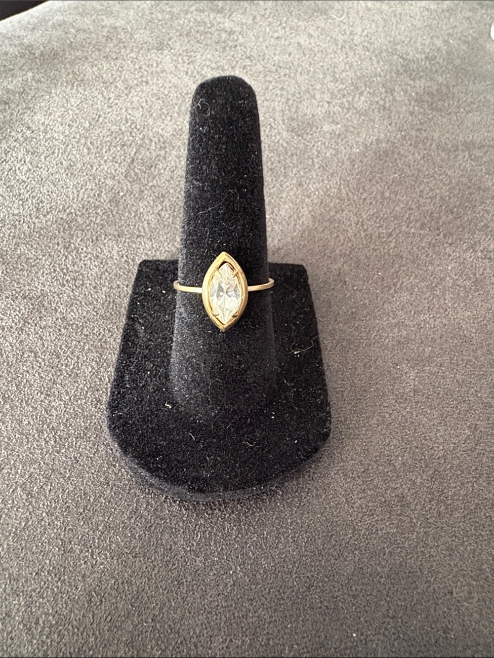 Marquise Ring with Clear Stone - Women Jewelry